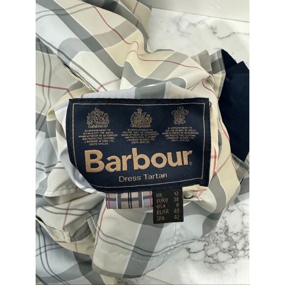 Barbour Navy Blue Reversible Trench 8 - Picture 8 of 8